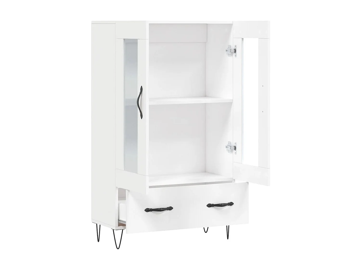 Aparador alto 69,5x31x115 cm derivados de madeira branco