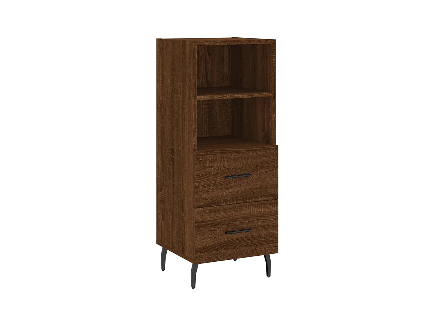 Buffet Chêne marron 34,5x34x90 cm Bois d'ingénierie