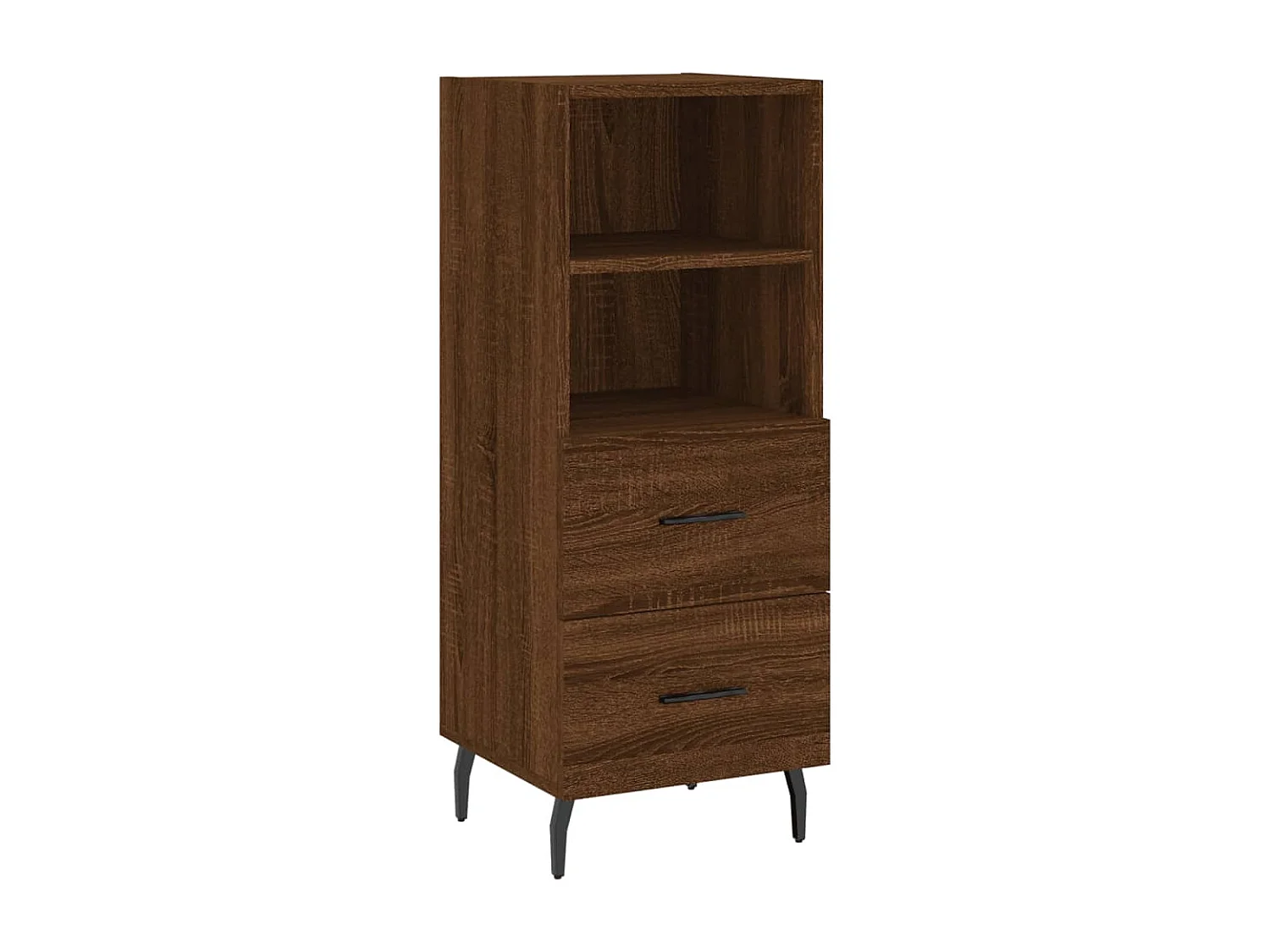 Sideboard Braun Eichen-Optik 34,5x34x90 cm Holzwerkstoff