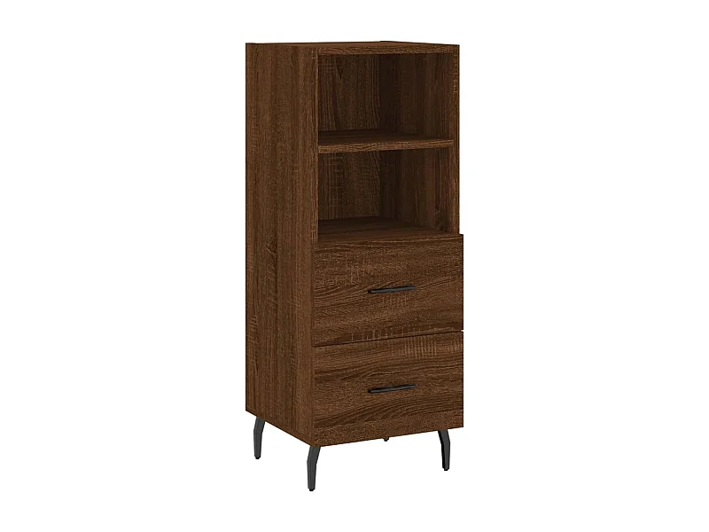 Dressoir 34,5x34x90 cm bewerkt hout bruin eikenkleur