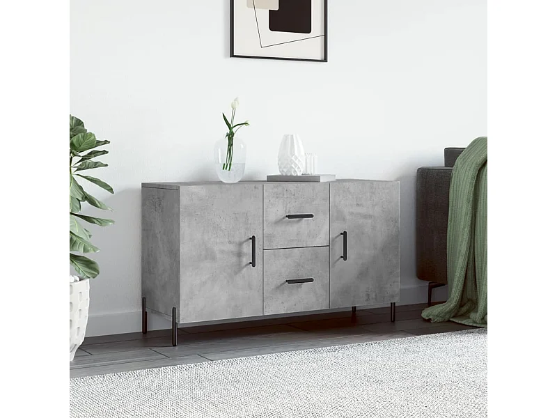 Sideboard Betongrau 100x36x60 cm Holzwerkstoff