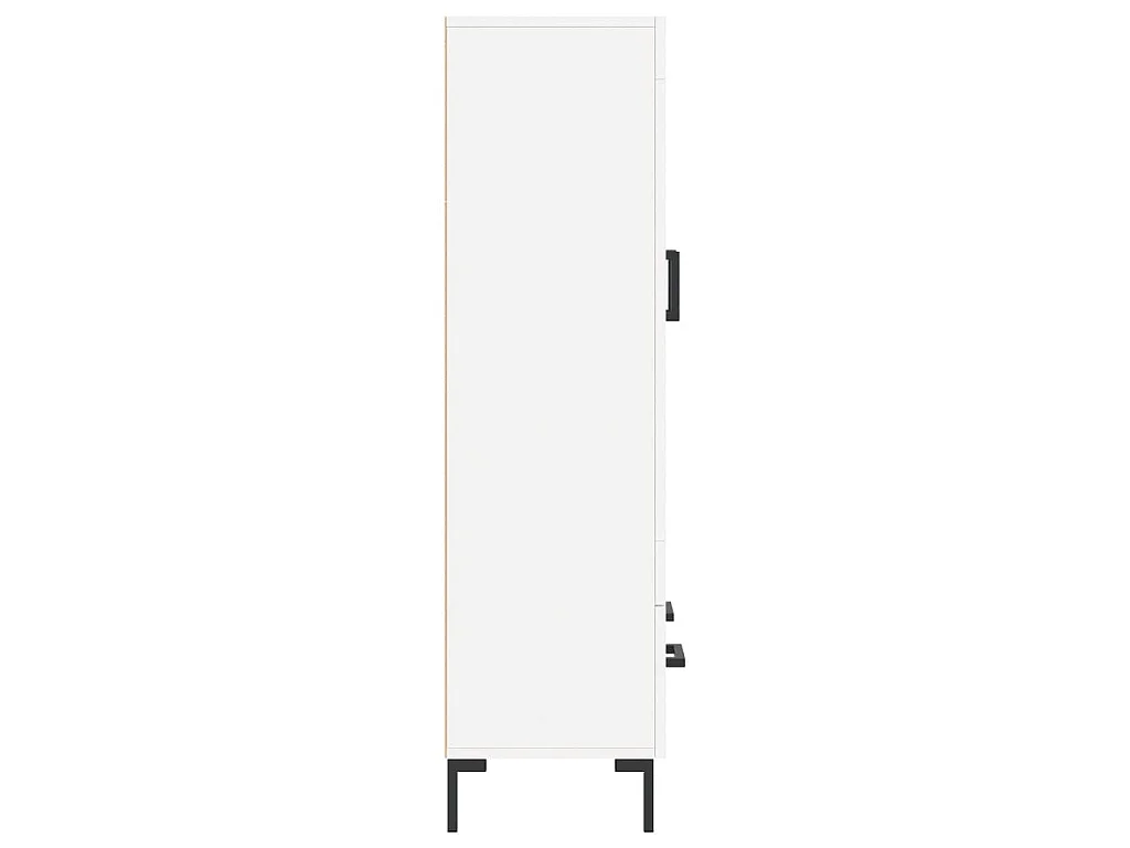 Buffet haut blanc 69,5x31x115 cm bois d'ingénierie