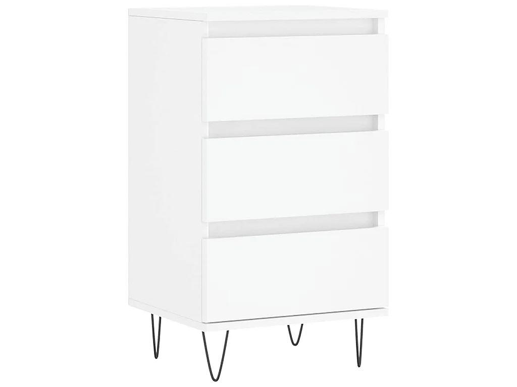 Buffet blanc 40x35x70 cm bois d’ingénierie