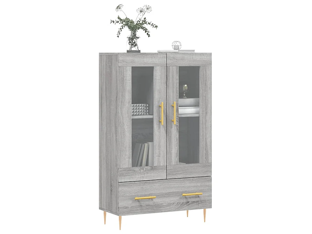 Highboard Grau Sonoma 69,5x31x115 cm Holzwerkstoff