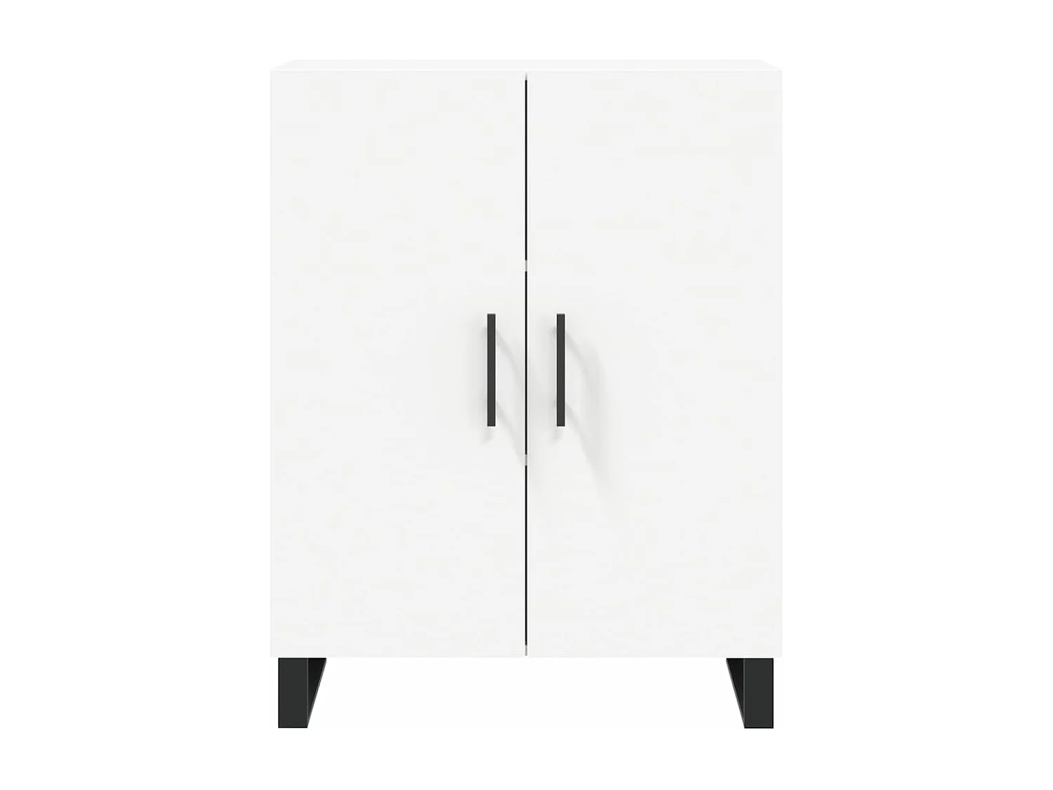 Hoge kast 69,5x34x180 cm bewerkt hout wit