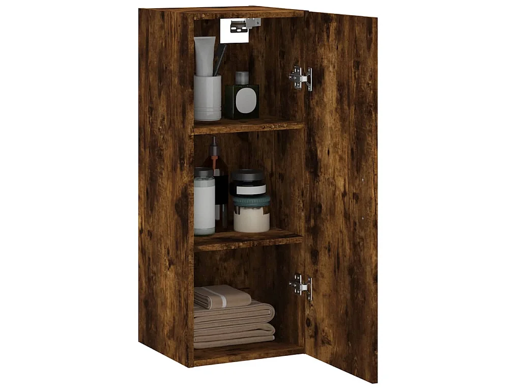 Mobile a Parete Rovere Fumo 34,5x34x90 cm