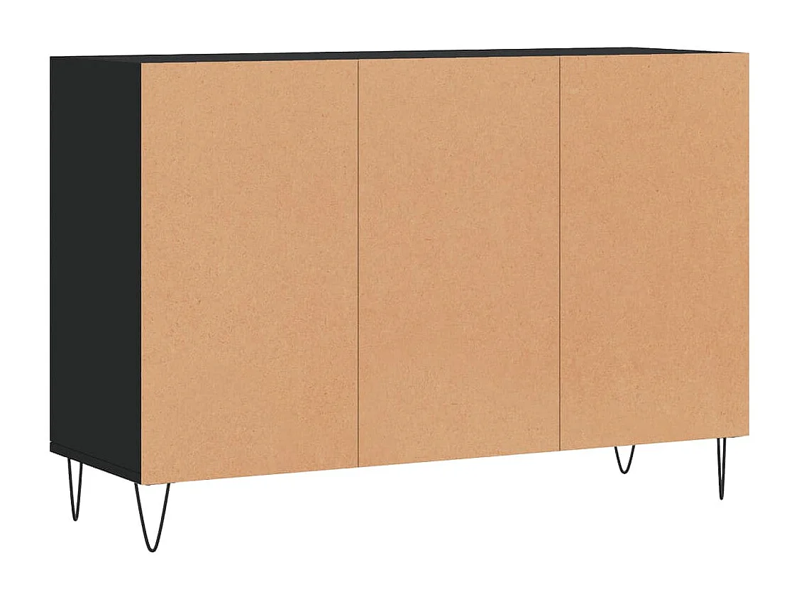 Sideboard Schwarz 103,5x35x70 cm Holzwerkstoff