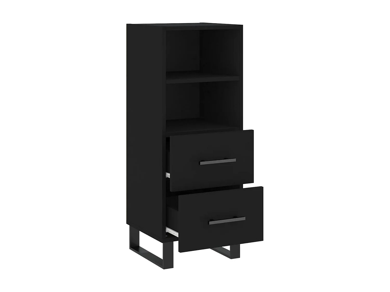 Buffet Noir 34,5x34x90 cm Bois d'ingénierie