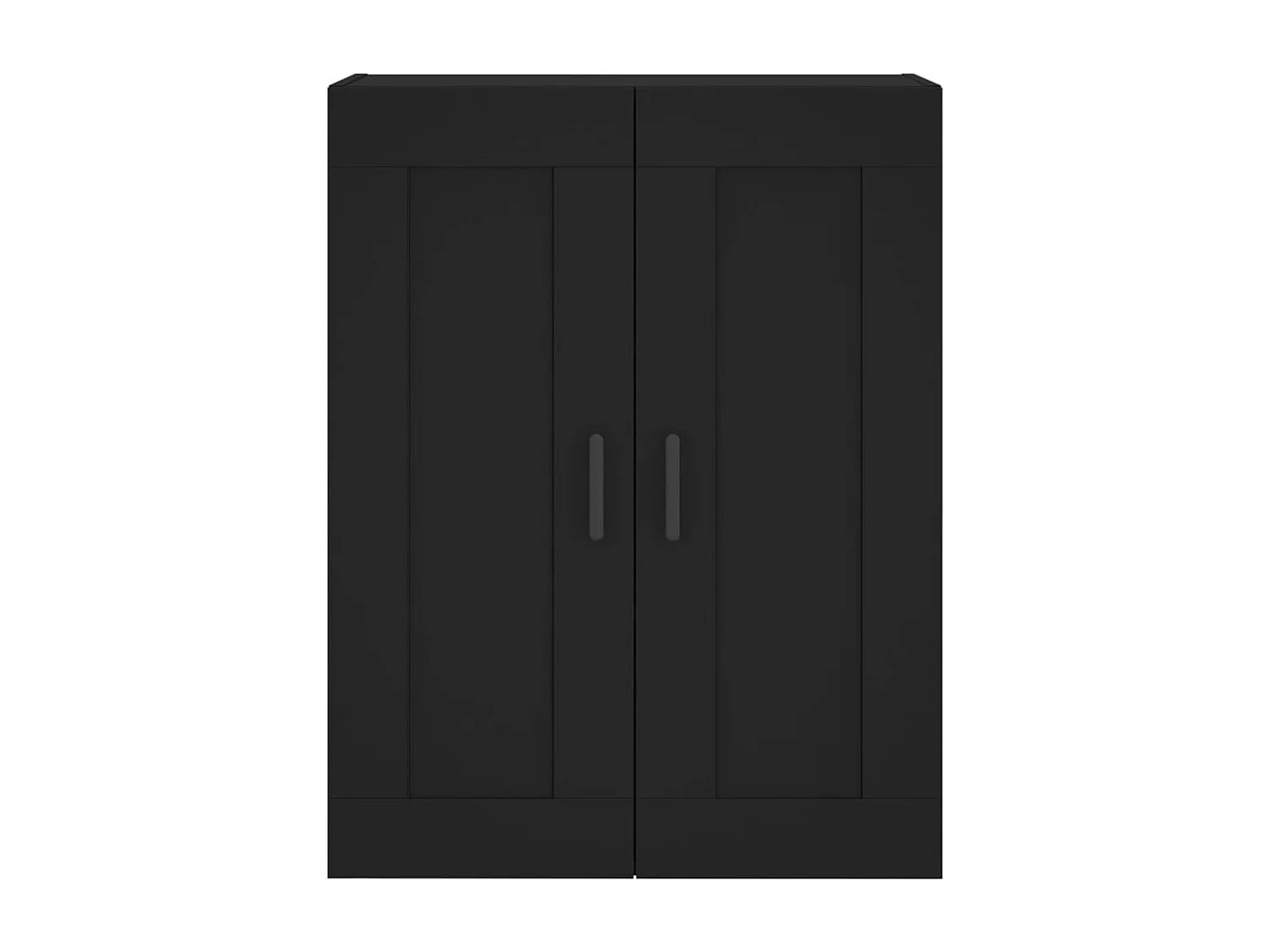Armário alto 69,5x34x180 cm derivados de madeira preto