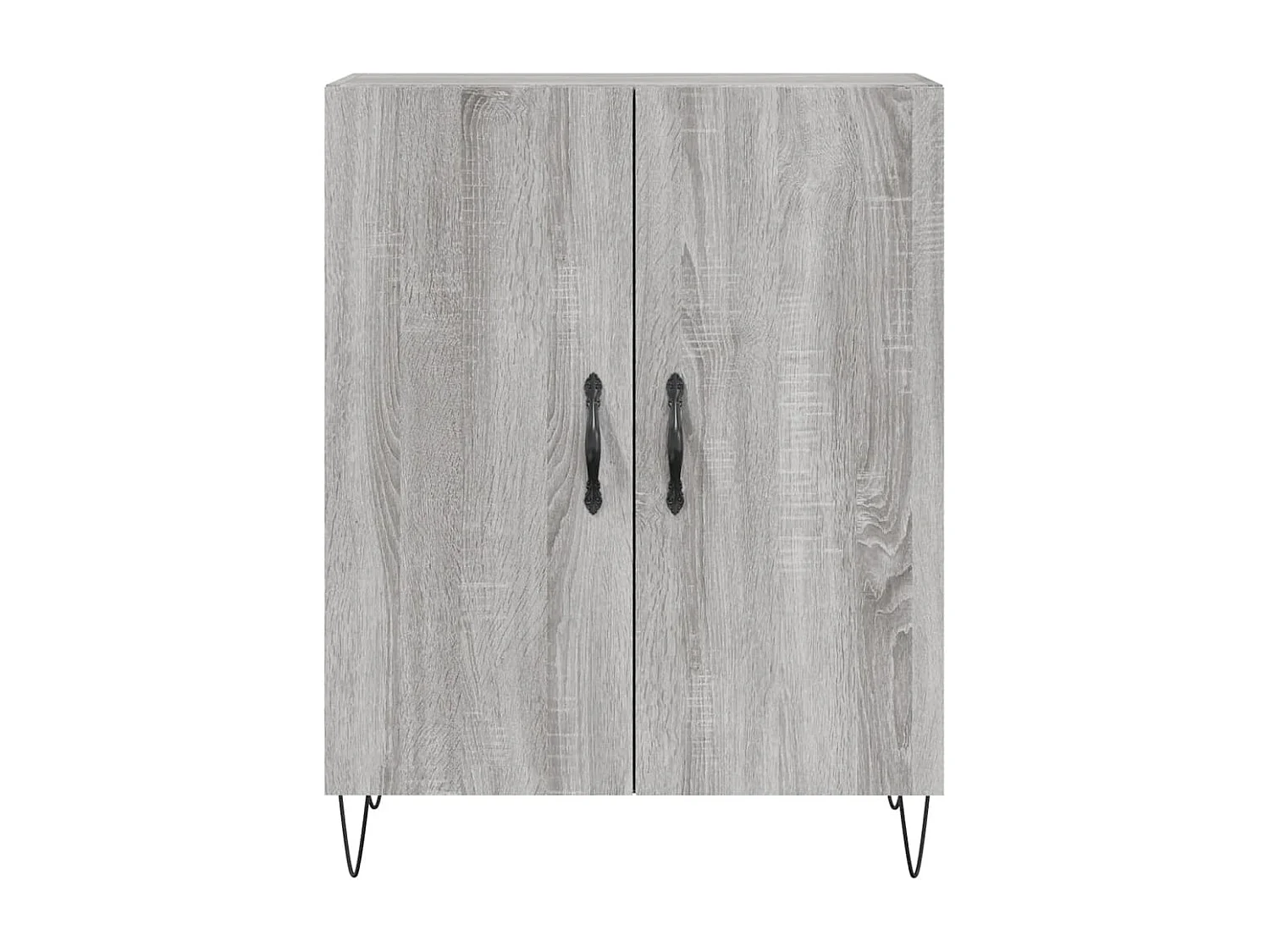 Credenza Grigio Sonoma 69,5x34x180 cm in Legno Multistrato