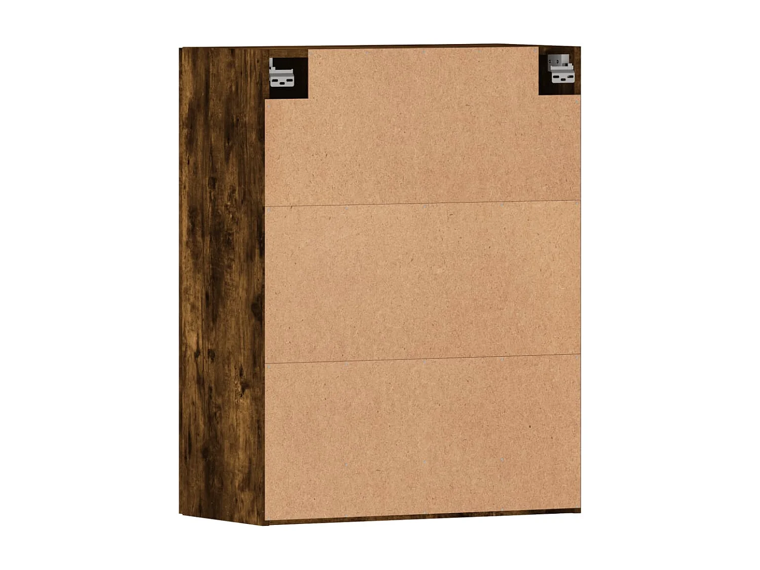 Armoires murales 2 pcs chêne fumé bois d'ingénierie