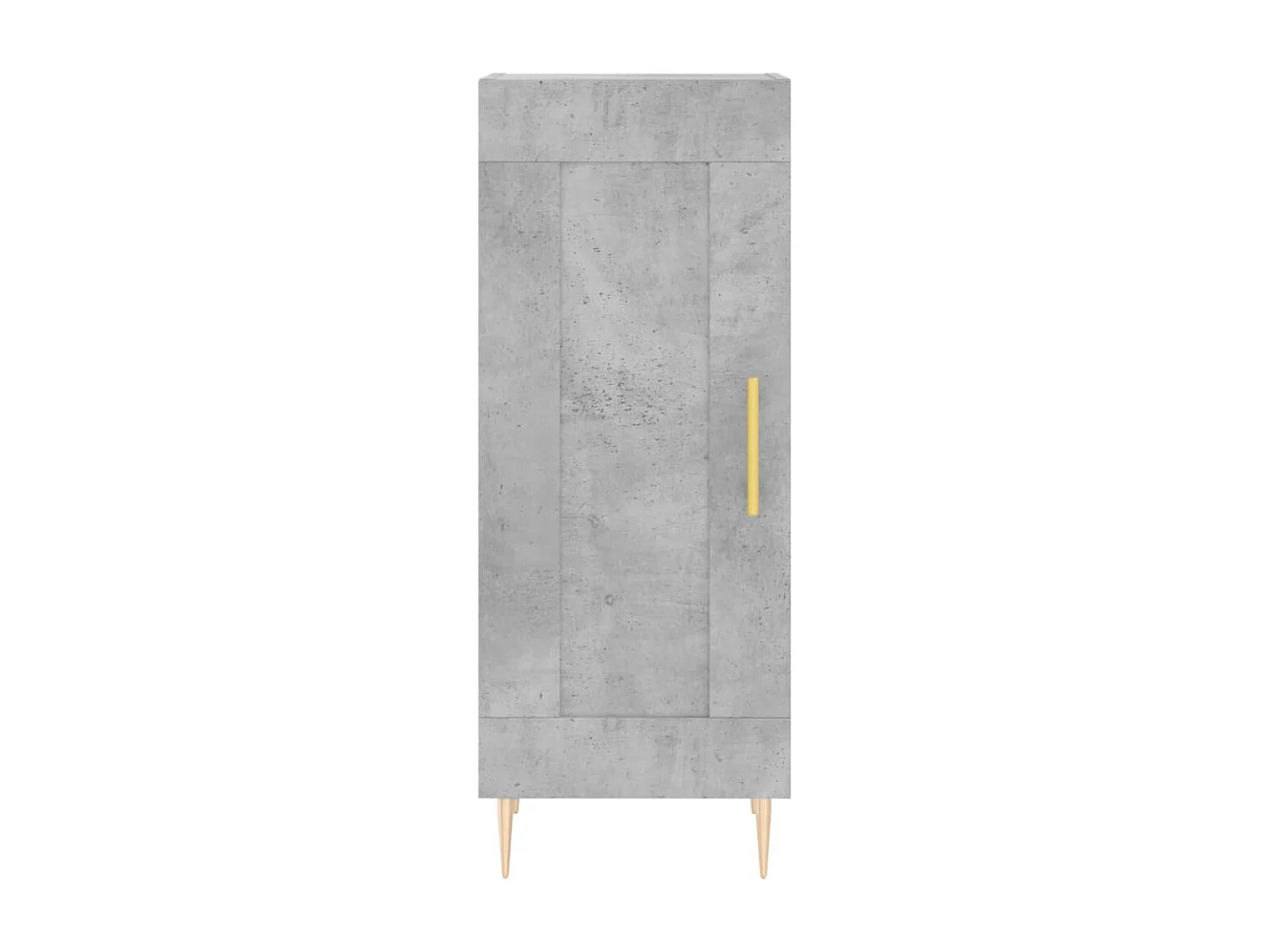 Buffet haut Gris béton 34,5x34x180 cm Bois d'ingénierie