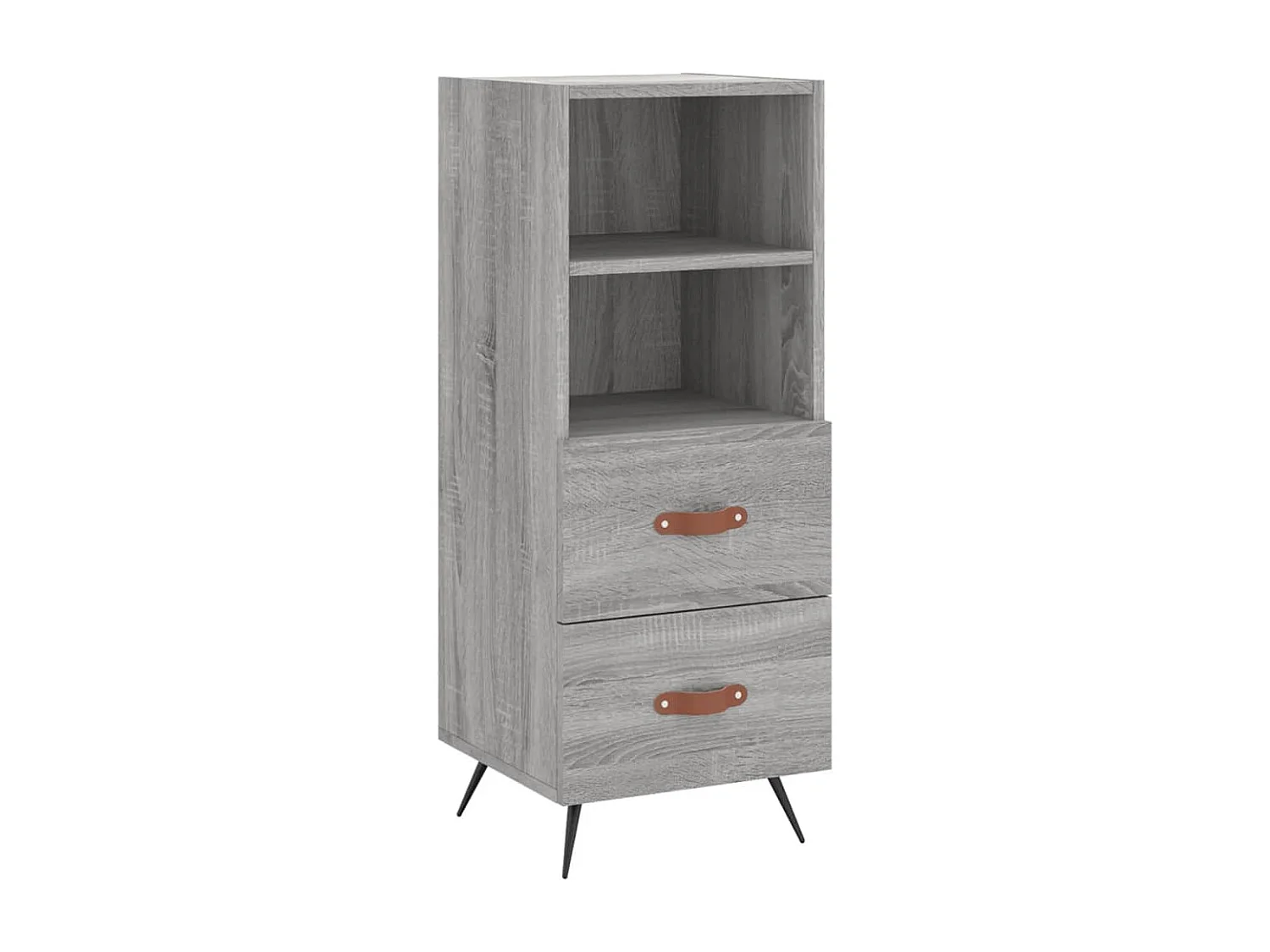 Buffet Sonoma gris 34,5x34x90 cm Bois d'ingénierie