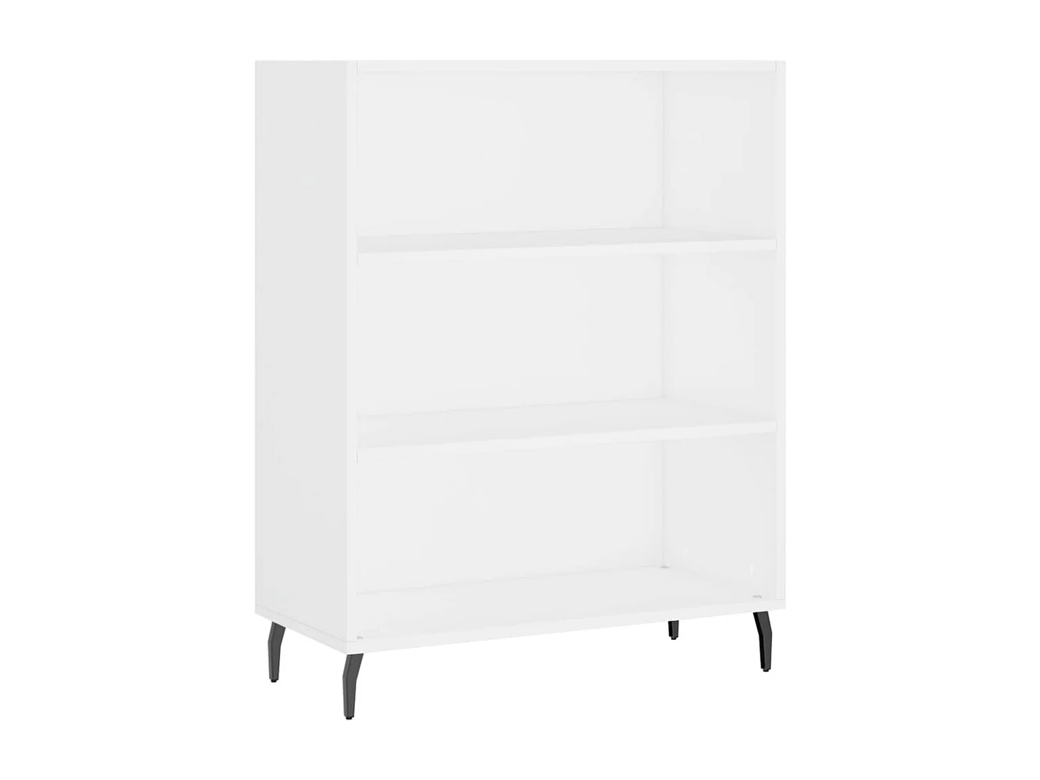 Armoire à étagères blanc 69,5x32,5x90 cm bois d'ingénierie