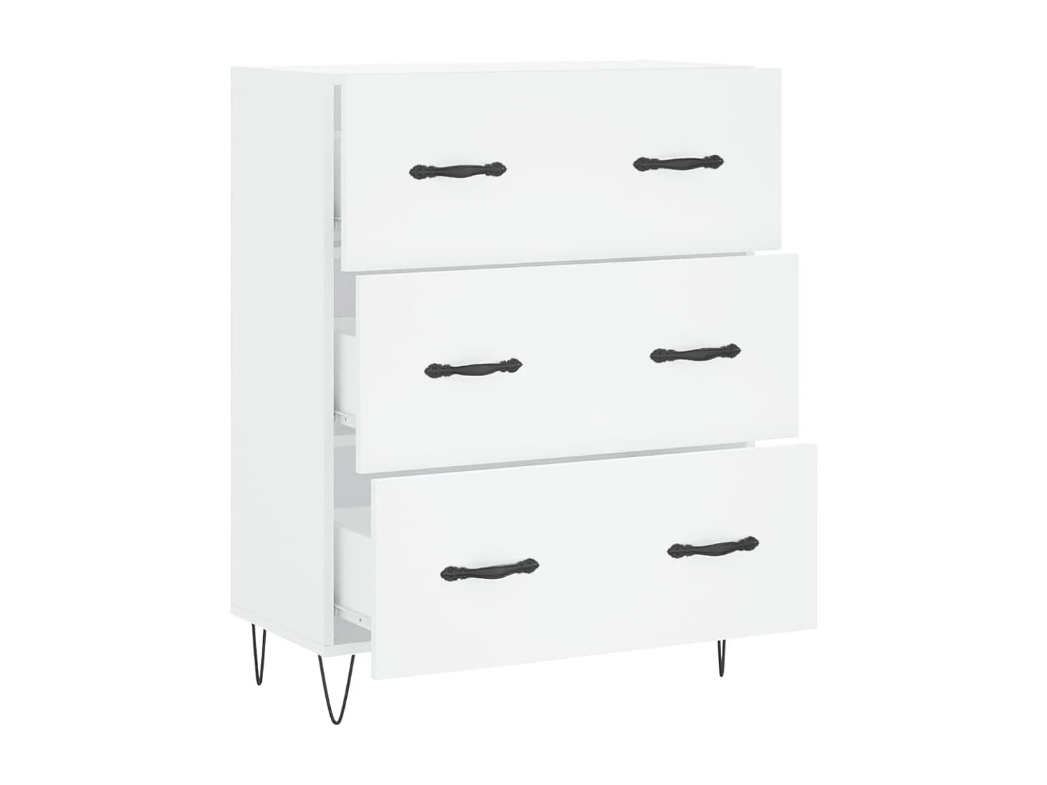 Sideboard Weiß 69,5x34x90 cm Holzwerkstoff