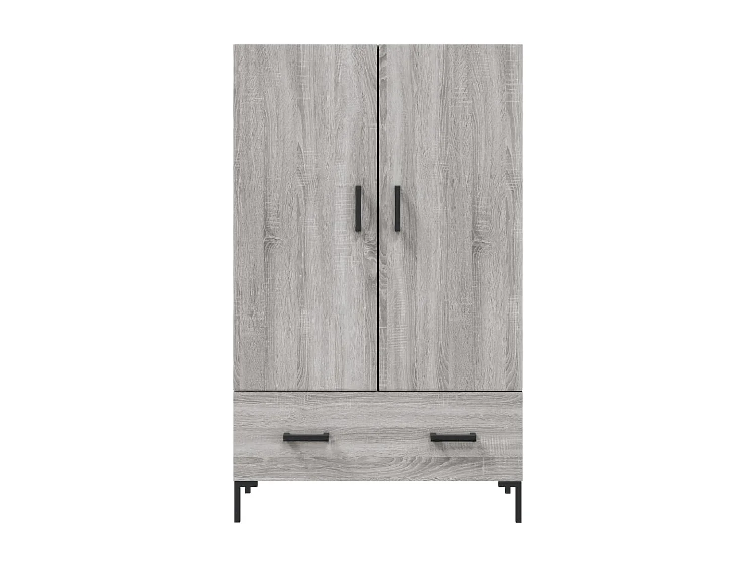Buffet haut sonoma gris 69,5x31x115 cm bois d'ingénierie