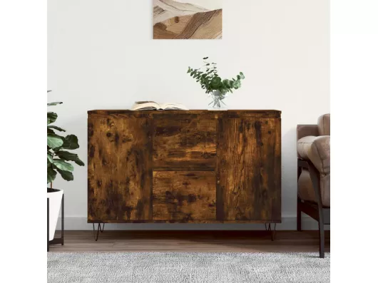 Kauf Unique Sideboard Räuchereiche 104x35x70 cm Holzwerkstoff