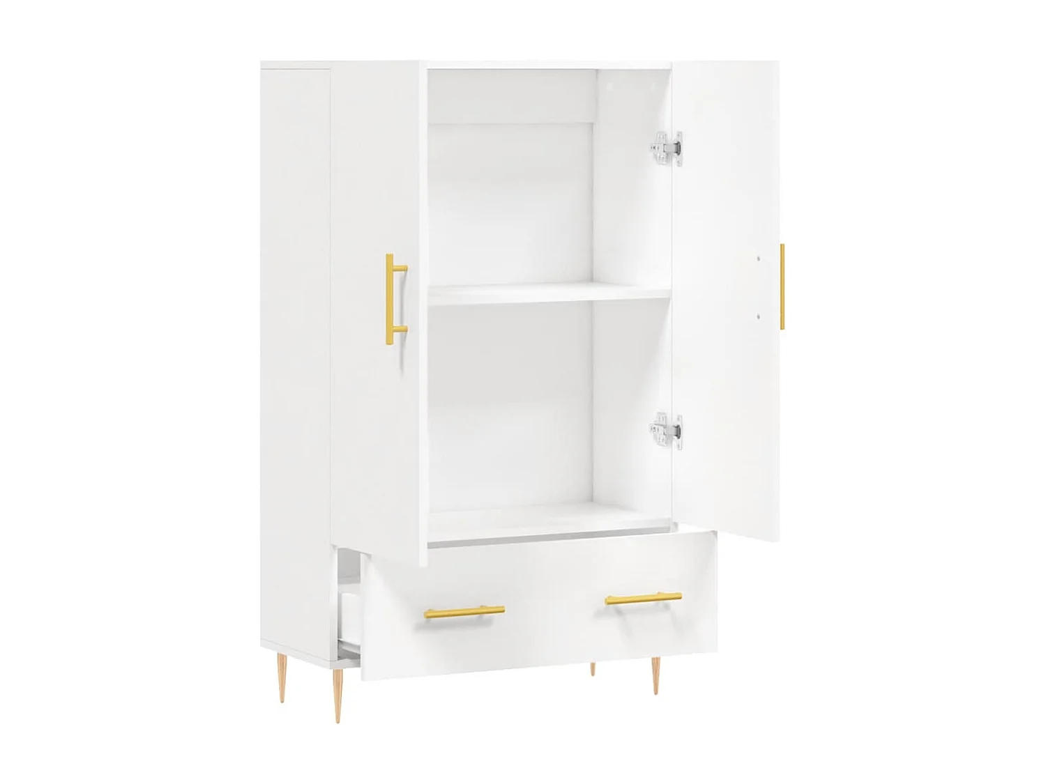 Aparador alto 69,5x31x115 cm derivados de madeira branco