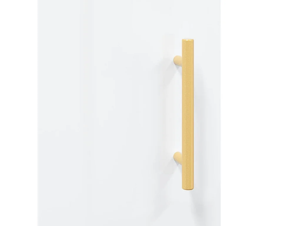 Sideboard Hochglanz-Weiß 69,5x34x90 cm Holzwerkstoff