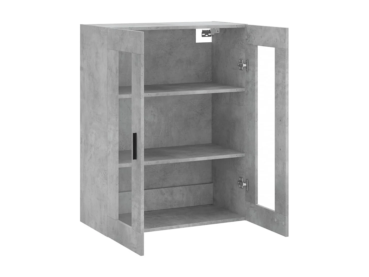 Armoire murale gris béton 69,5x34x90 cm
