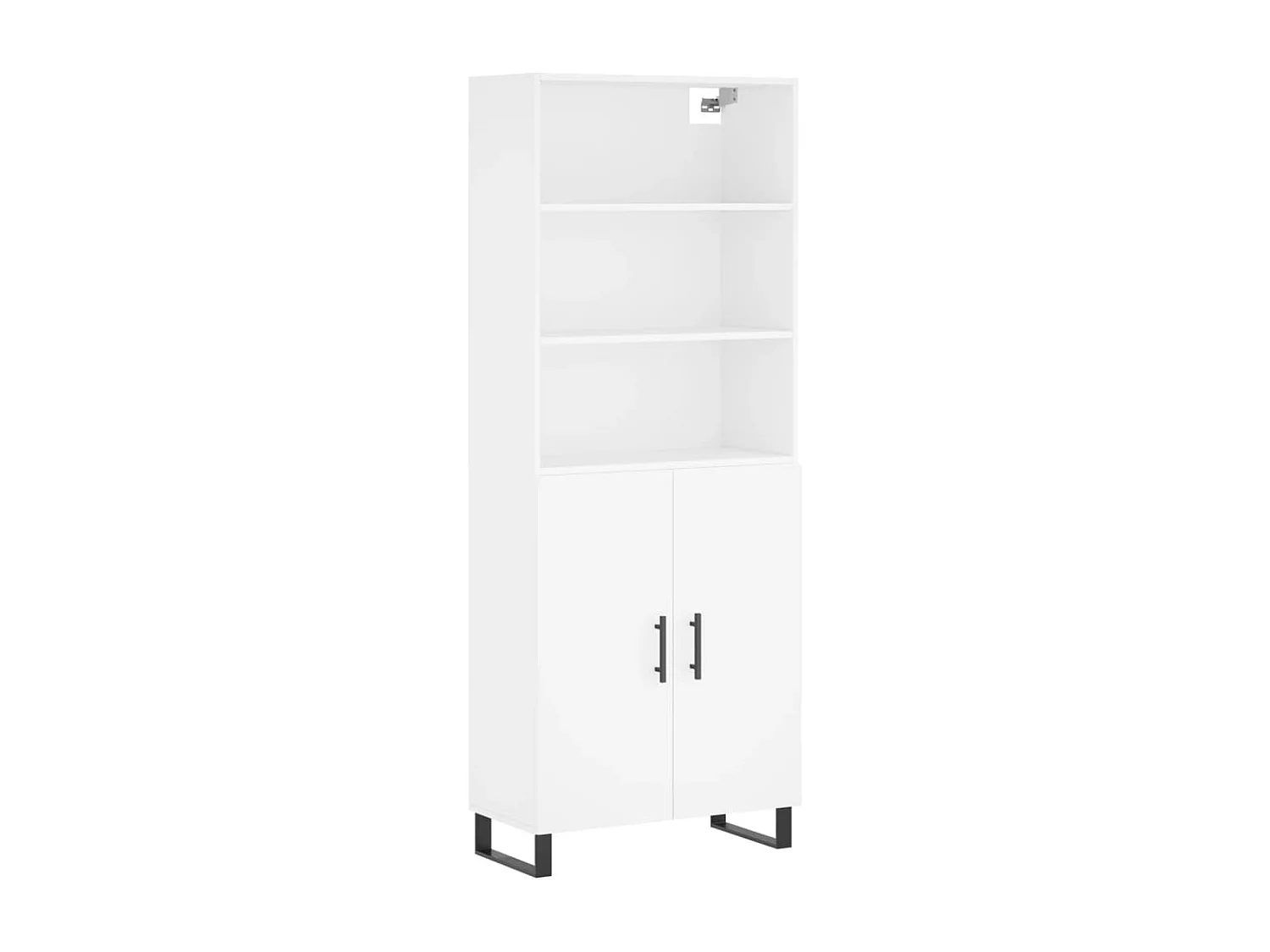 Highboard Weiß 69,5x34x180 cm Holzwerkstoff