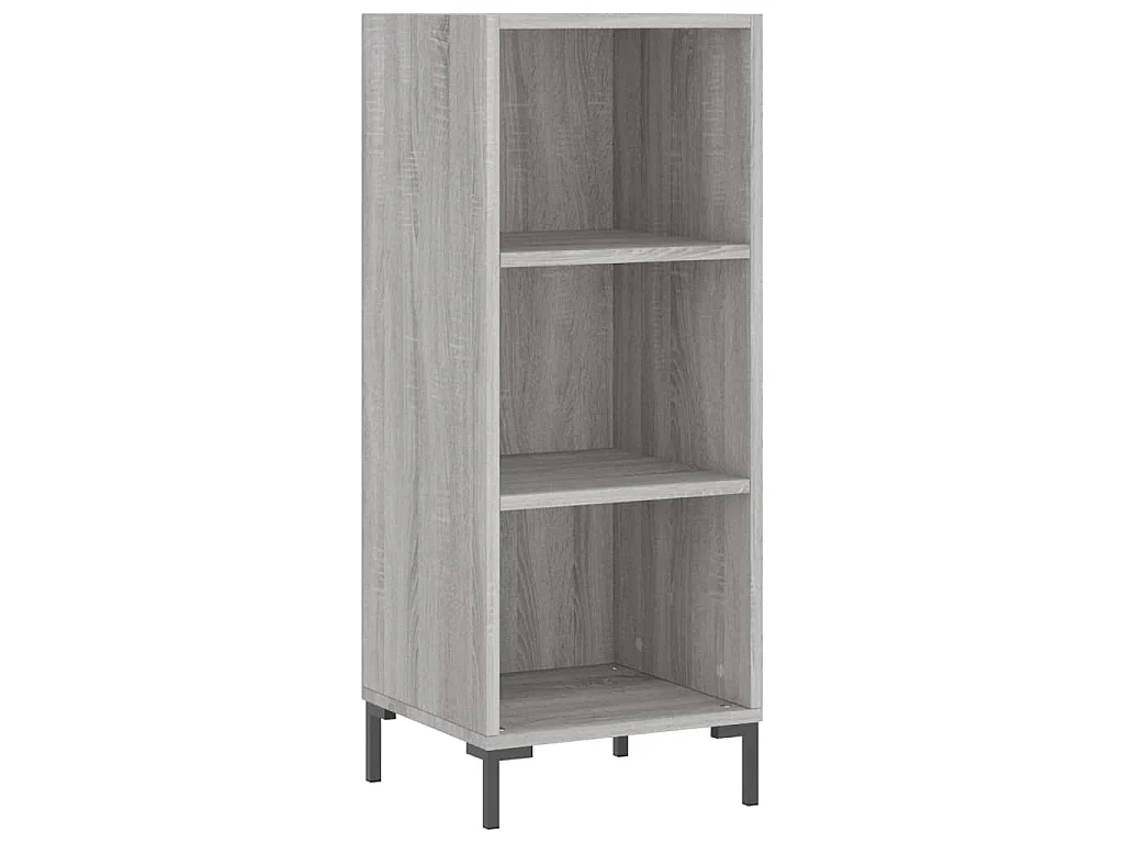Credenza Grigio Sonoma 34,5x34x180 cm in Legno Multistrato