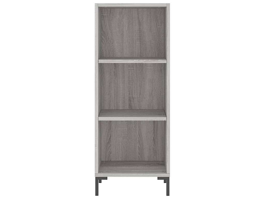 Credenza Grigio Sonoma 34,5x34x180 cm in Legno Multistrato