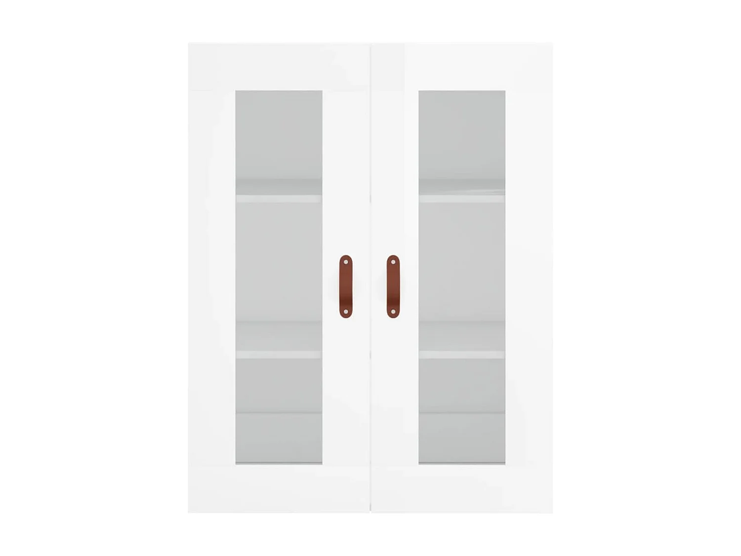 Armoire murale blanc brillant 69,5x34x90 cm