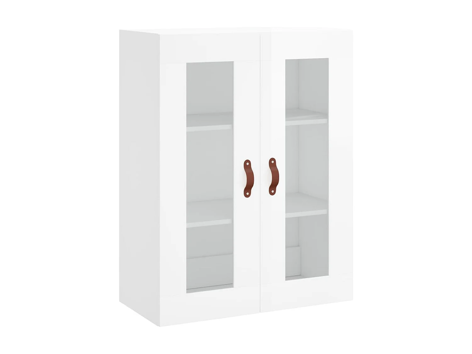 Wandkast 69,5x34x90 cm hoogglans wit