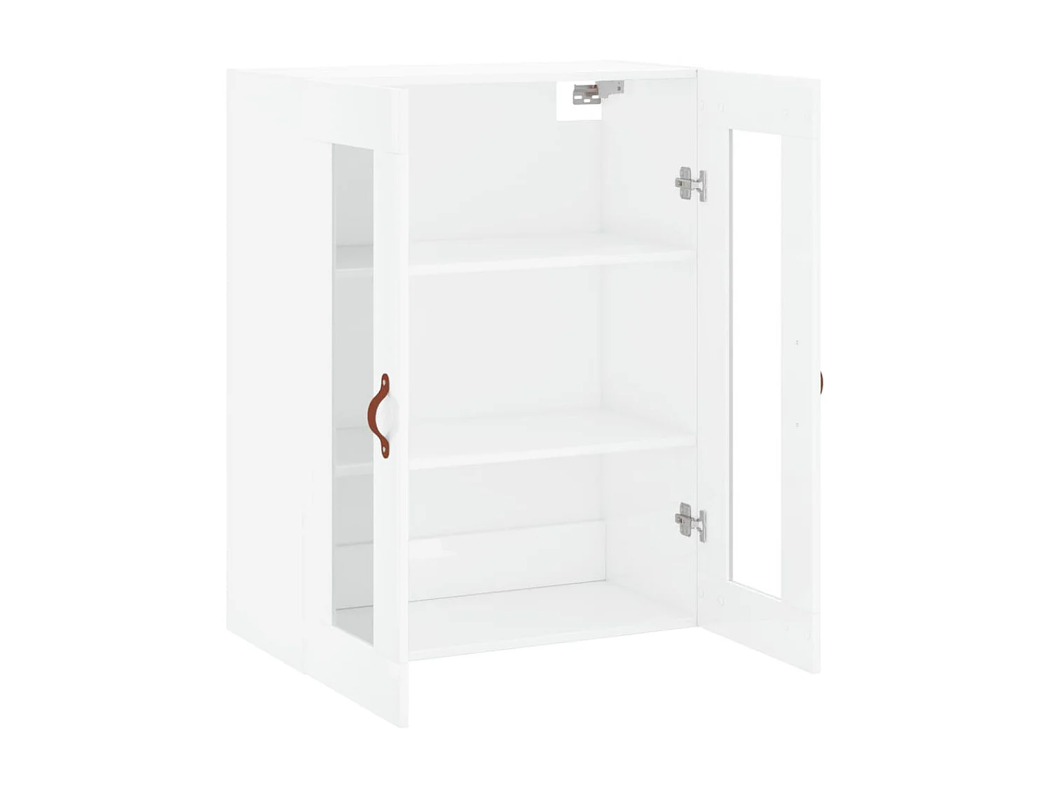Wandkast 69,5x34x90 cm hoogglans wit