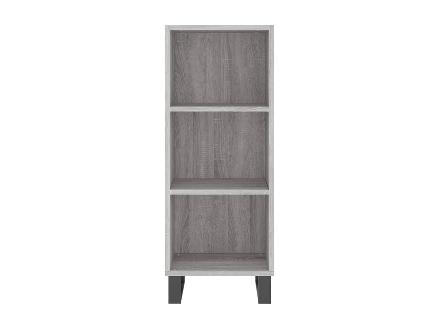 Credenza Grigio Sonoma 34,5x34x180 cm in Legno Multistrato