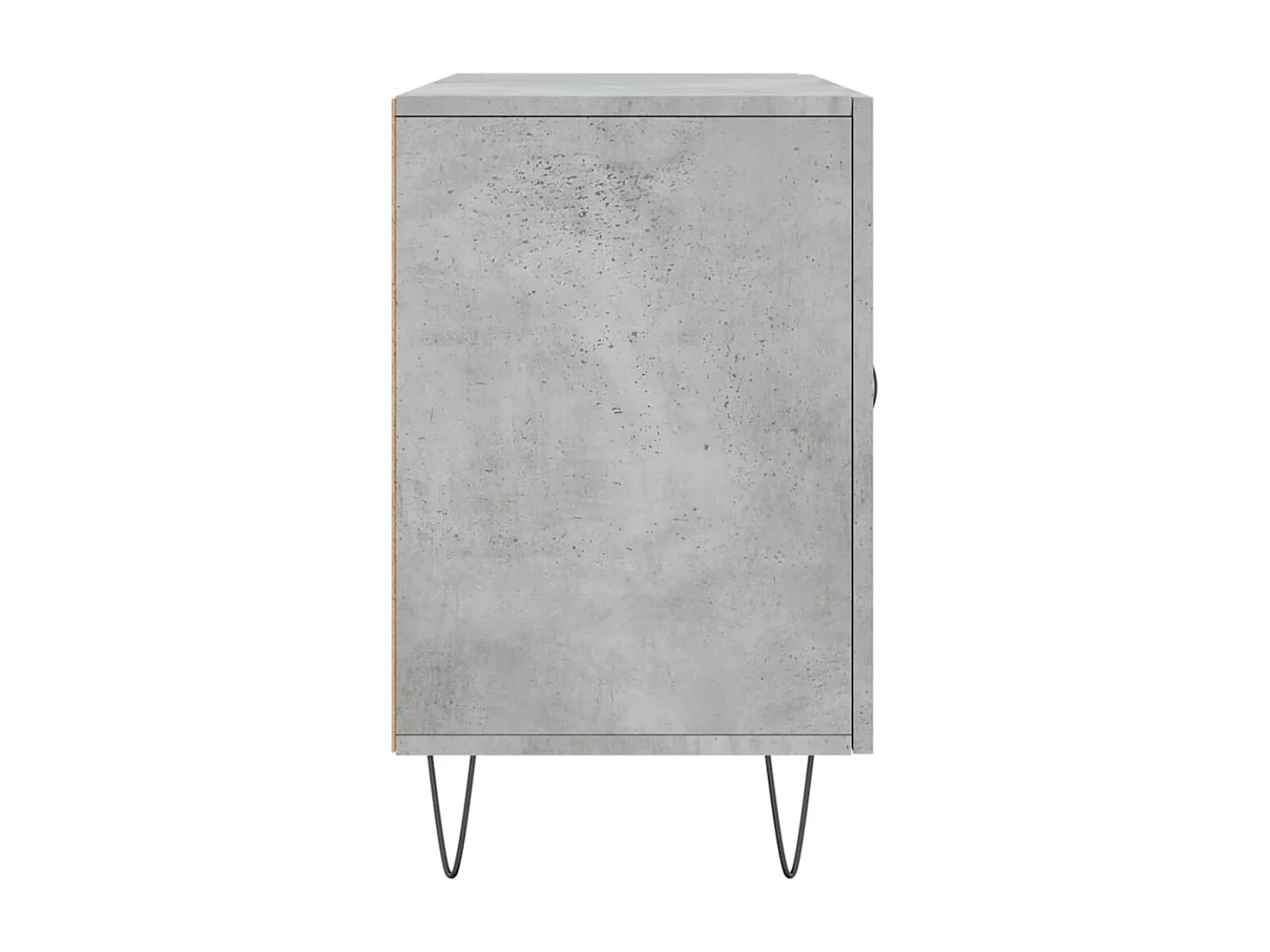 Buffet gris béton 100x36x60 cm bois d'ingénierie