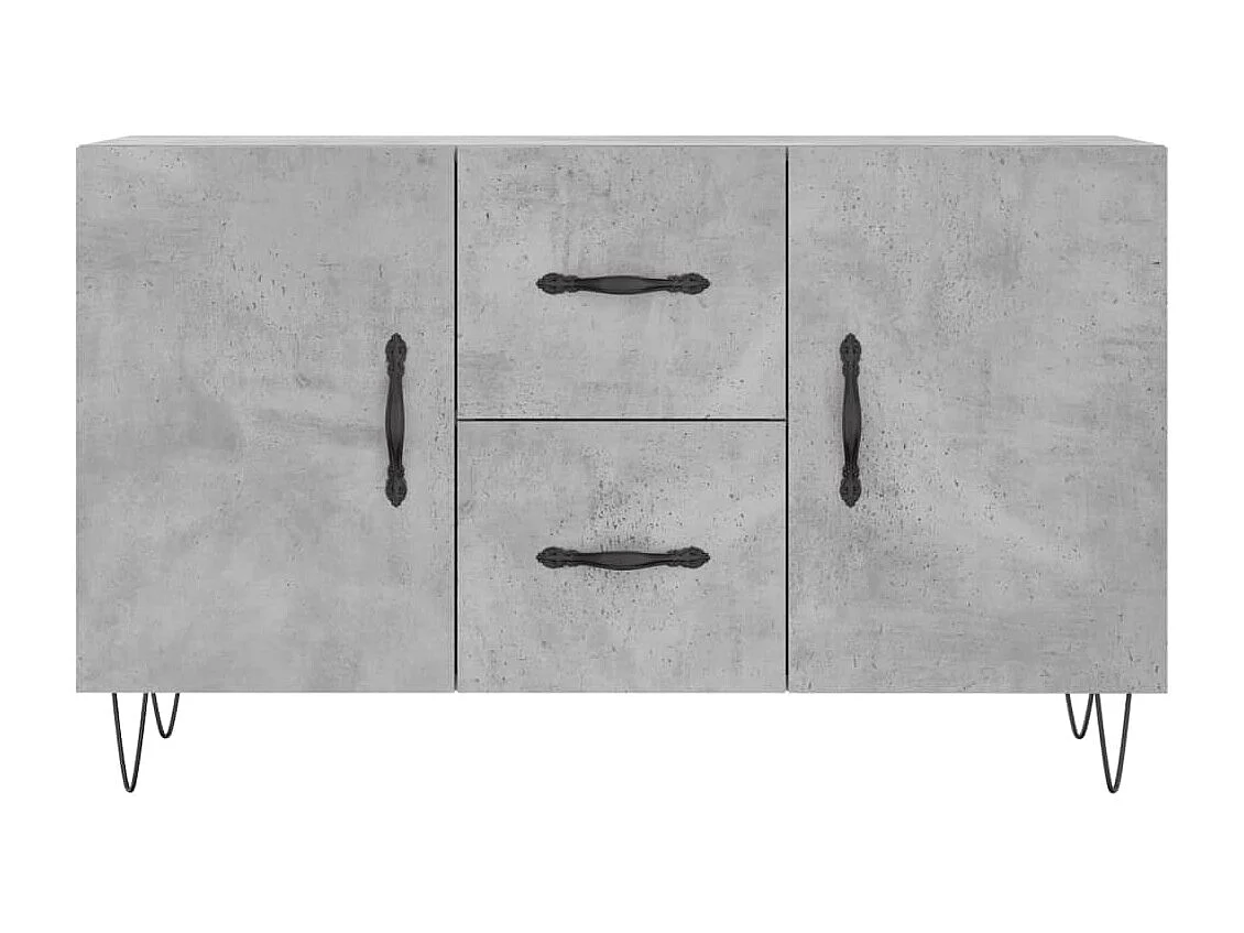 Dressoir 100x36x60 cm bewerkt hout betongrijs