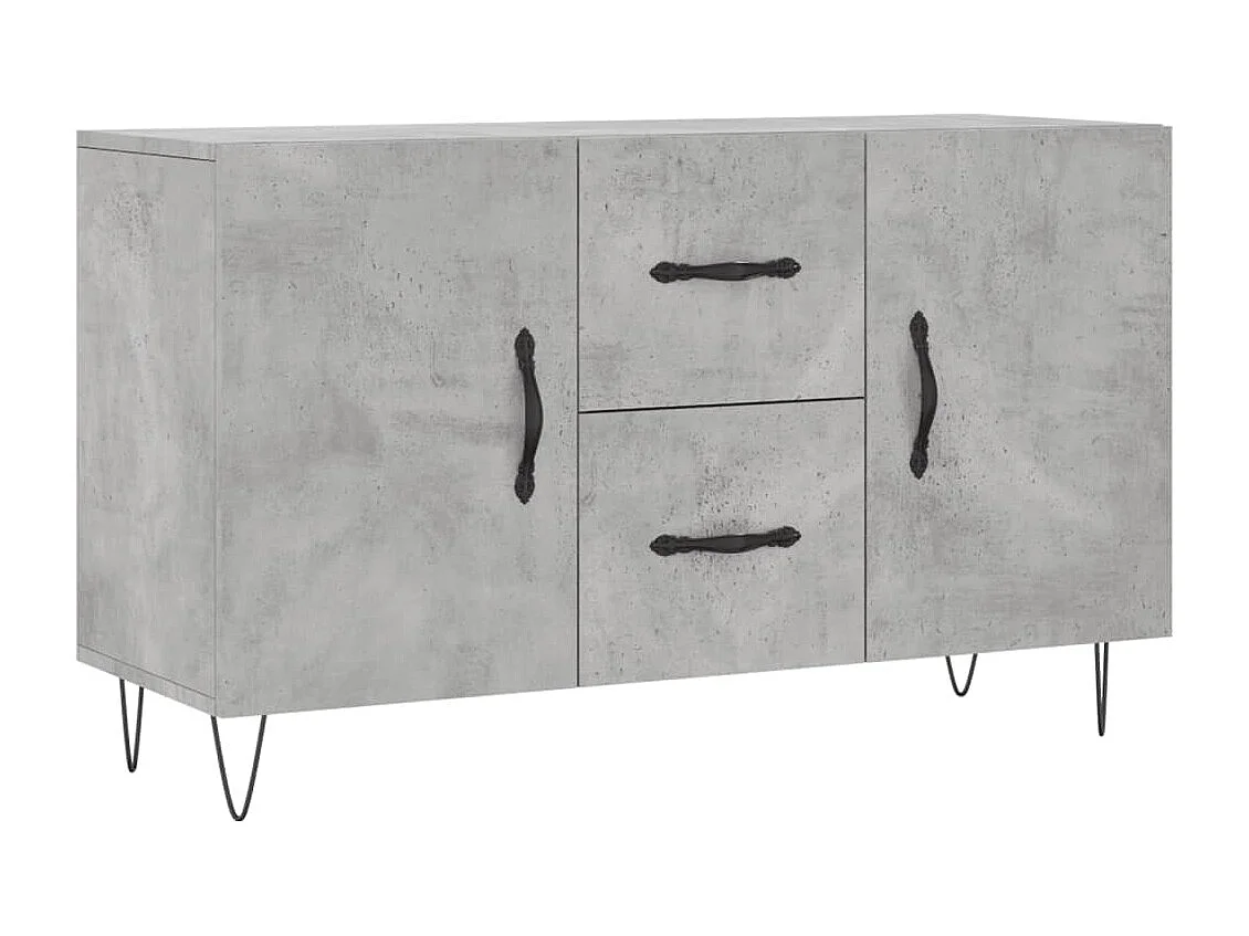 Sideboard Betongrau 100x36x60 cm Holzwerkstoff