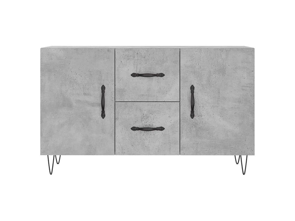Sideboard Betongrau 100x36x60 cm Holzwerkstoff