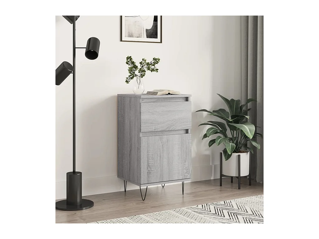 Buffet sonoma gris 40x35x70 cm bois d'ingénierie