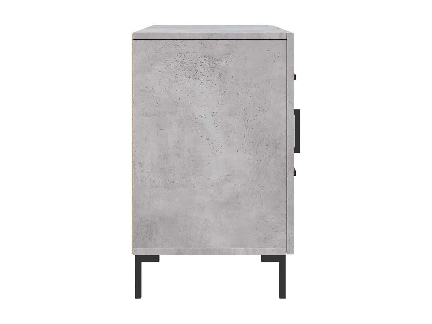 Buffet gris béton 100x36x60 cm bois d'ingénierie