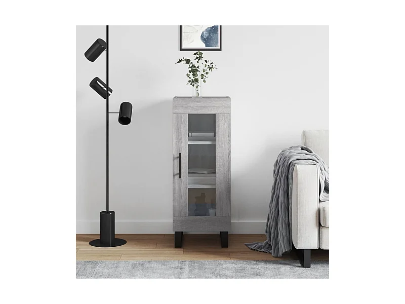 Buffet Sonoma gris 34,5x34x90 cm Bois d'ingénierie