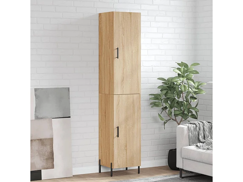 Highboard Sonoma-Eiche 34,5x34x180 cm Holzwerkstoff