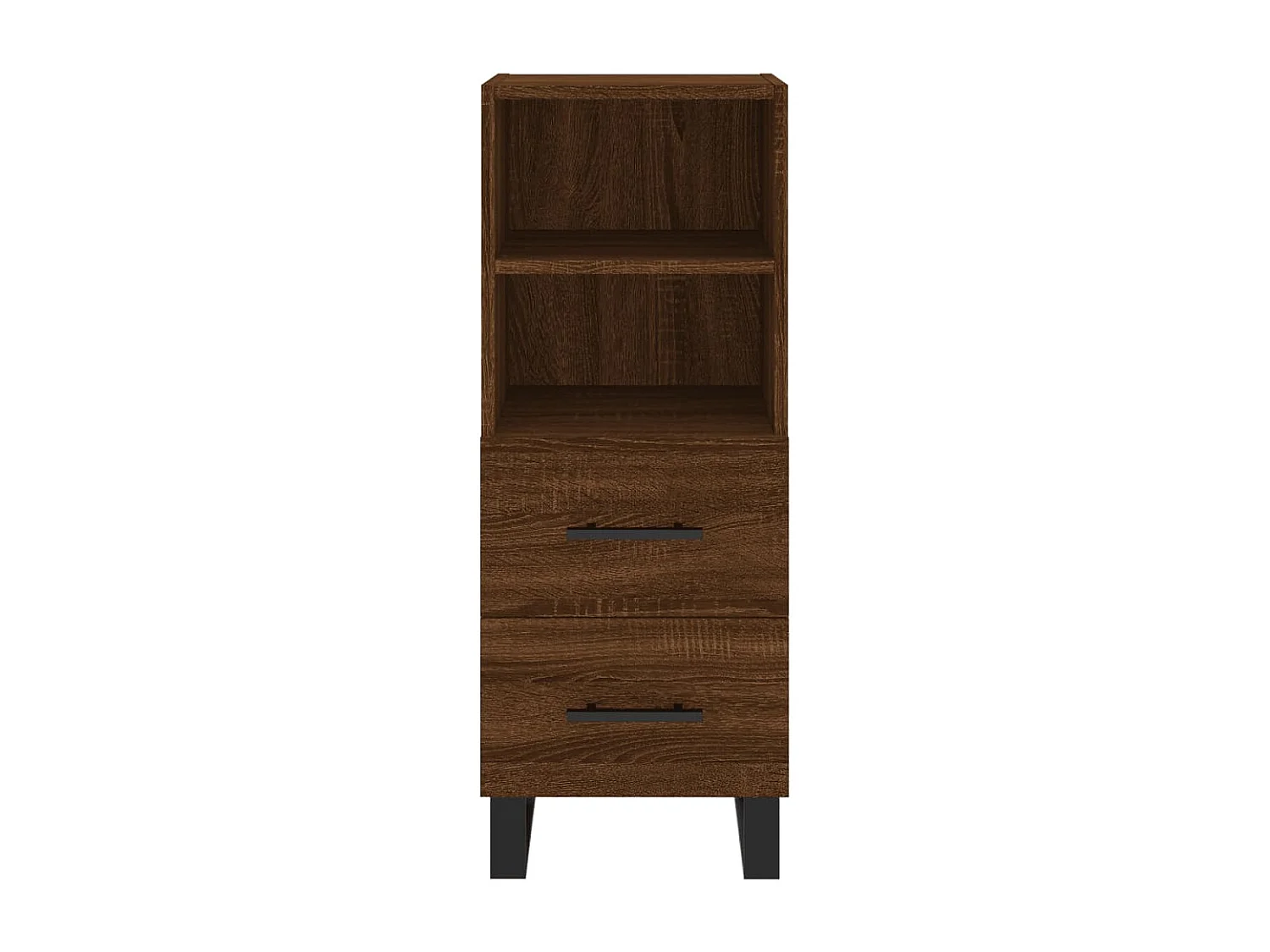 Dressoir 34,5x34x90 cm bewerkt hout bruin eikenkleur