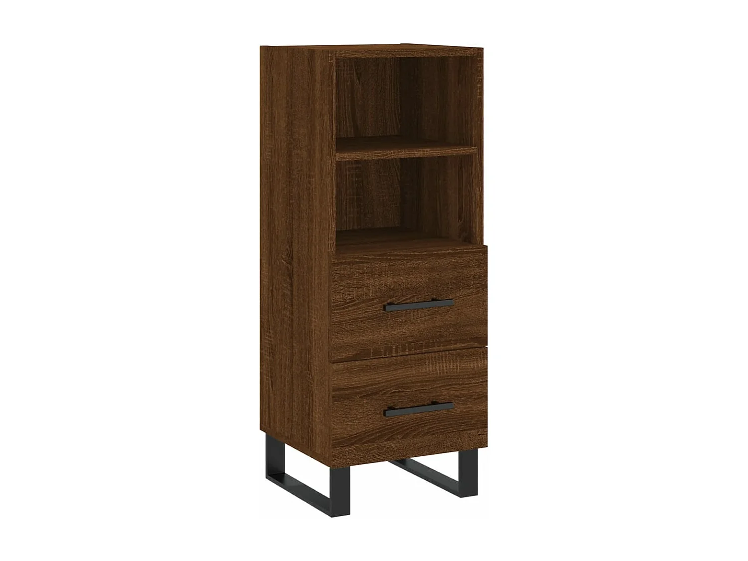 Dressoir 34,5x34x90 cm bewerkt hout bruin eikenkleur