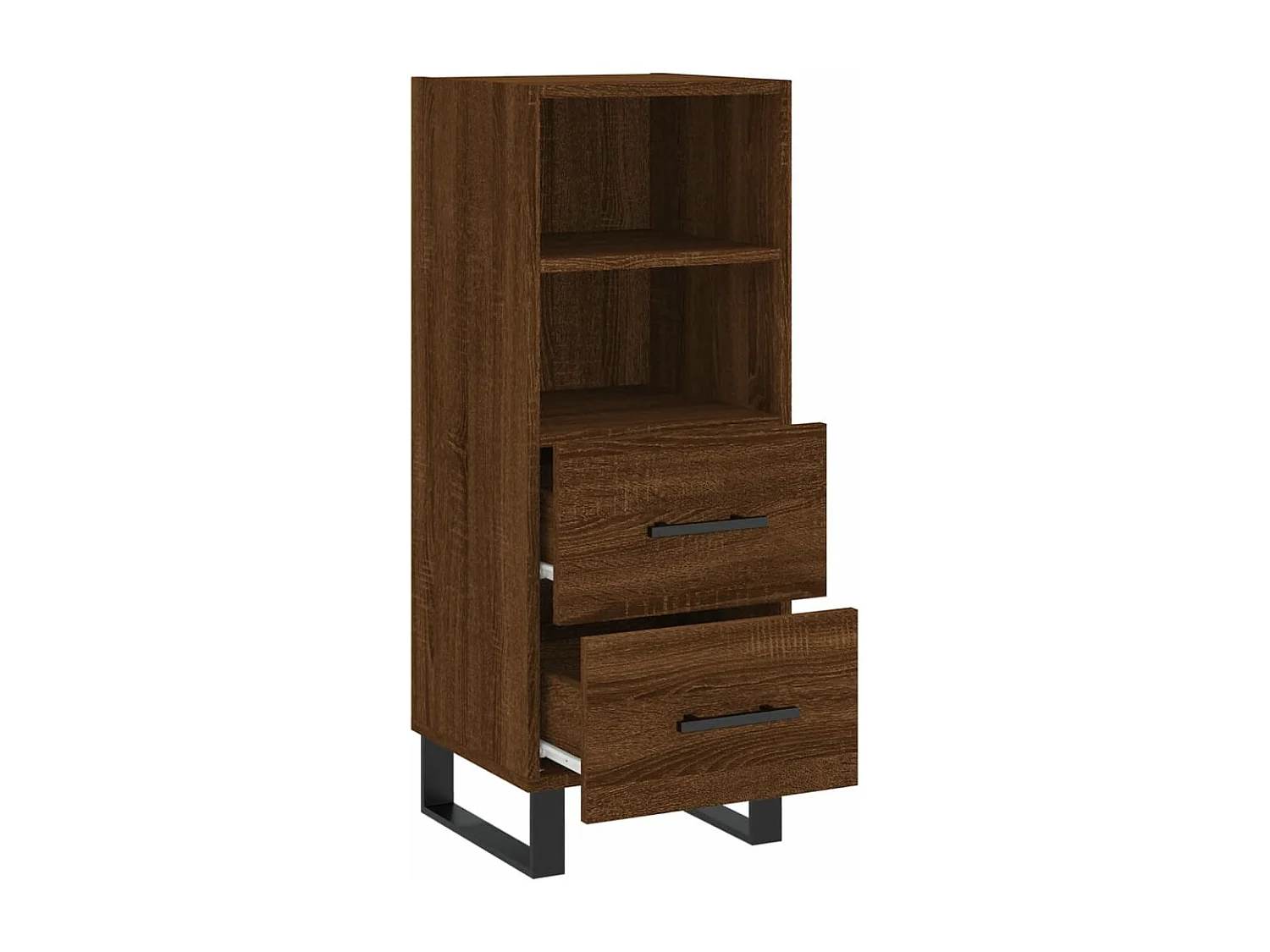 Dressoir 34,5x34x90 cm bewerkt hout bruin eikenkleur