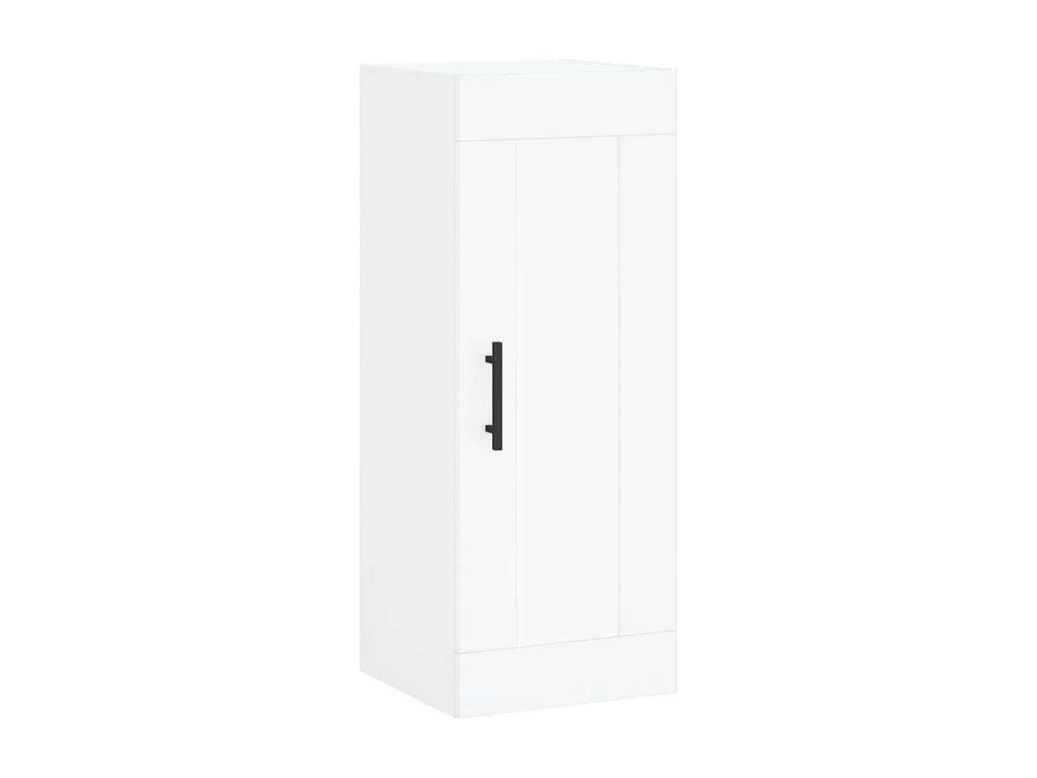 Buffet haut Blanc 34,5x34x180 cm Bois d'ingénierie