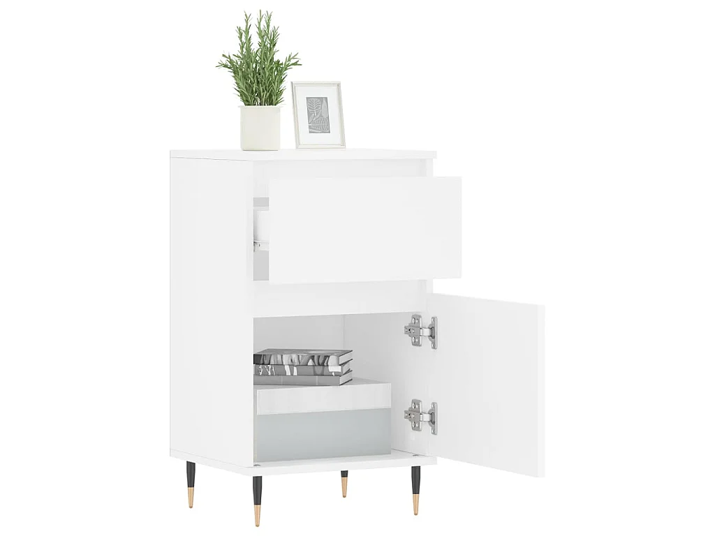 Sideboard Weiß 40x35x70 cm Holzwerkstoff