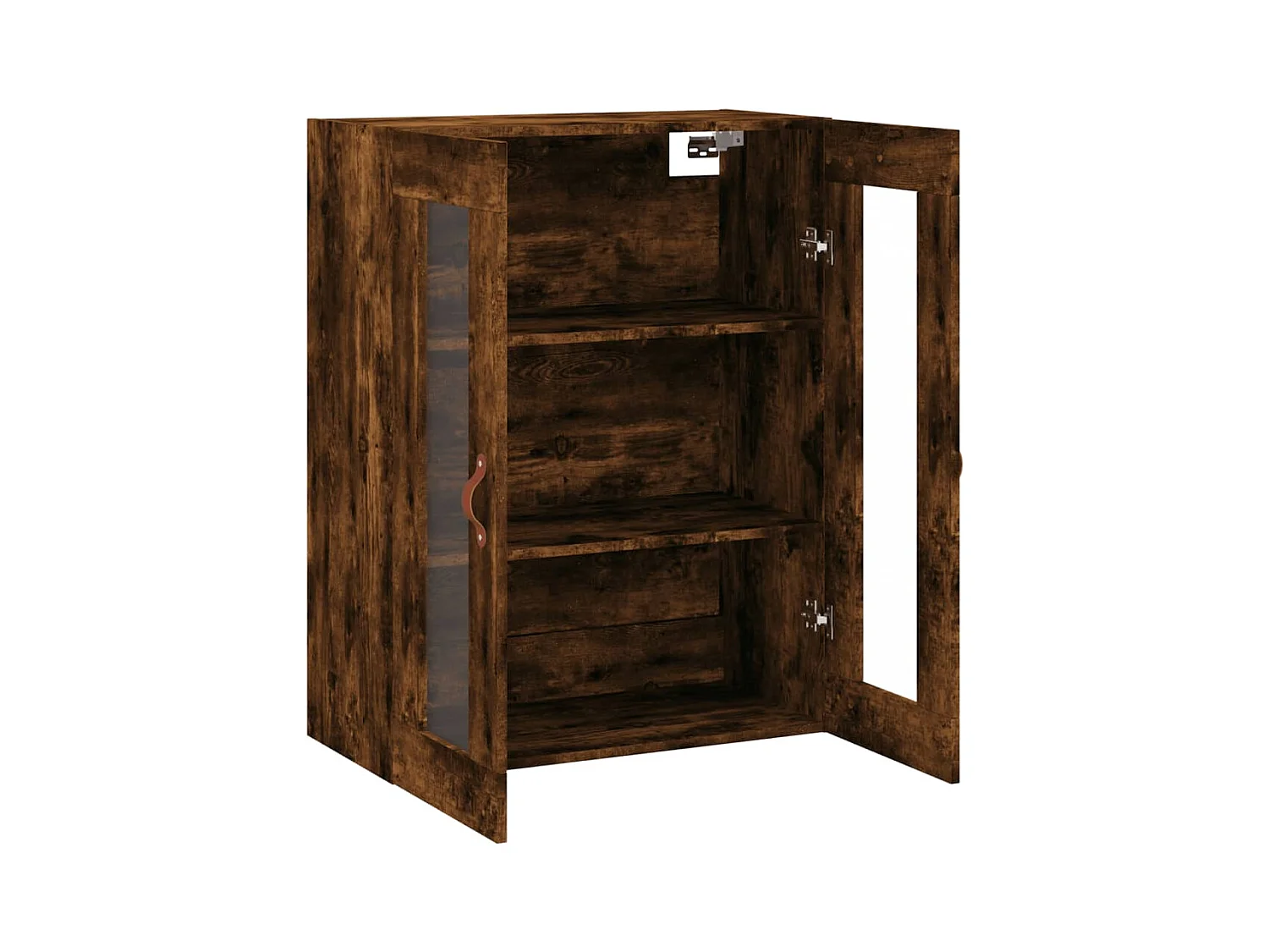 Armoire murale chêne fumé 69,5x34x90 cm