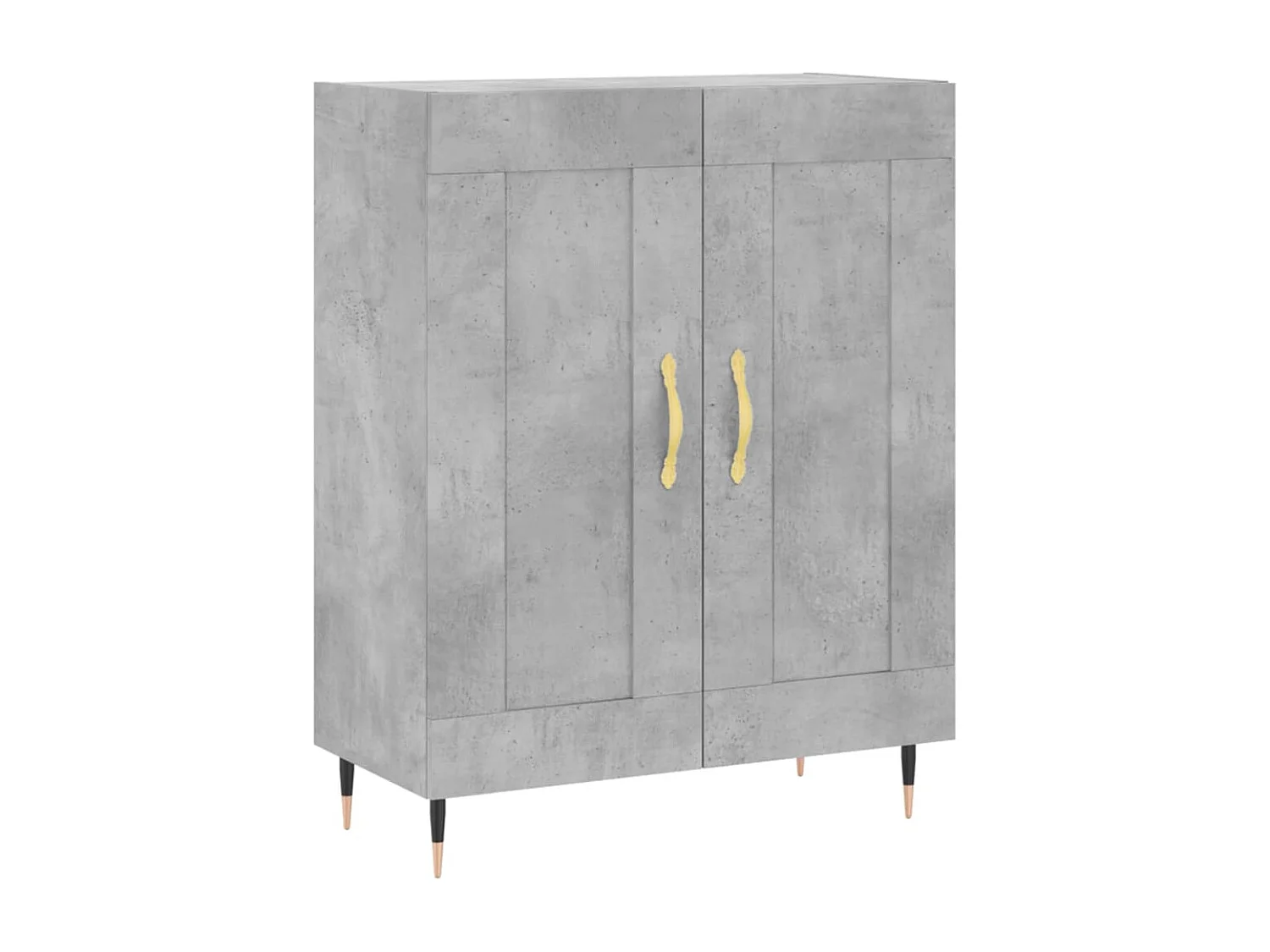 Buffet gris béton 69,5x34x90 cm bois d'ingénierie