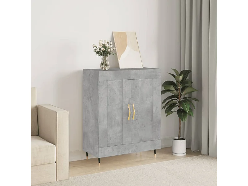 Sideboard Betongrau 69,5x34x90 cm Holzwerkstoff
