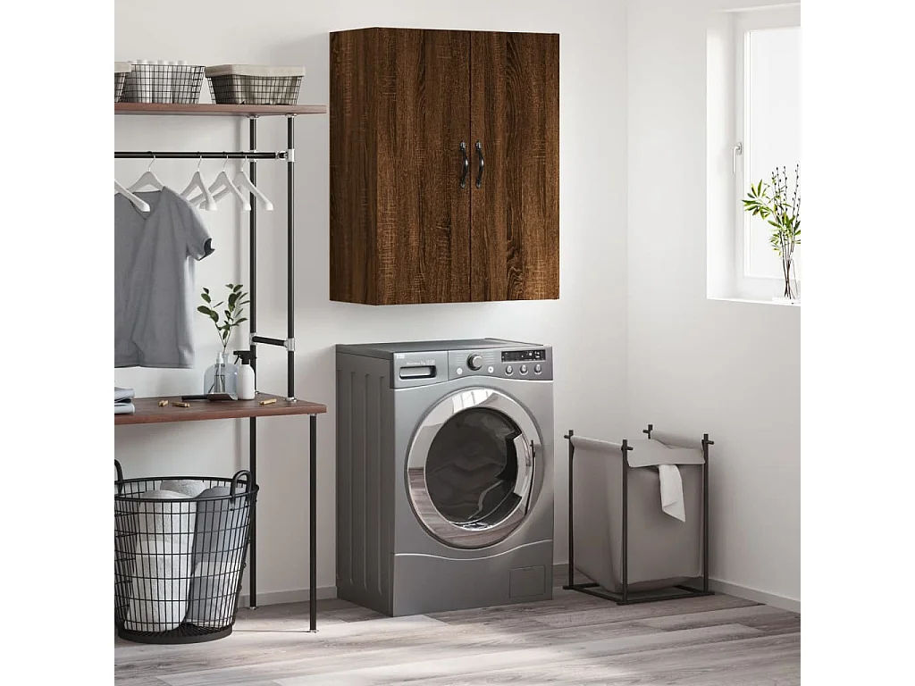 Armoire murale chêne marron 69,5x34x90 cm bois d'ingénierie