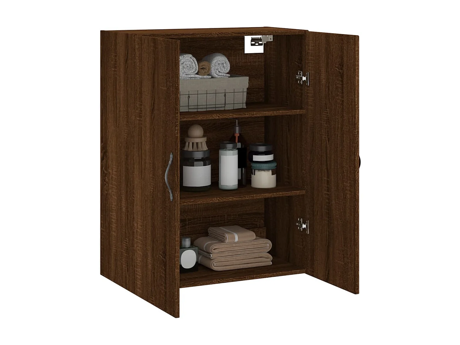 Armoire murale chêne marron 69,5x34x90 cm bois d'ingénierie