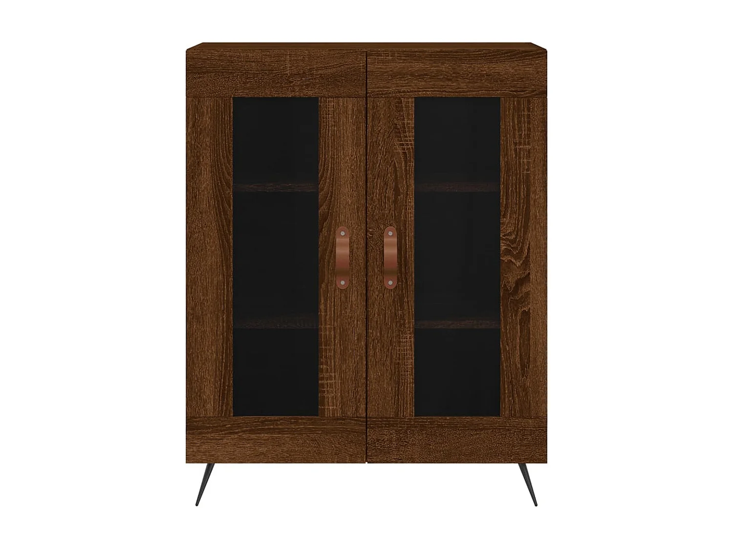 Buffet chêne marron 69,5x34x90 cm bois d'ingénierie